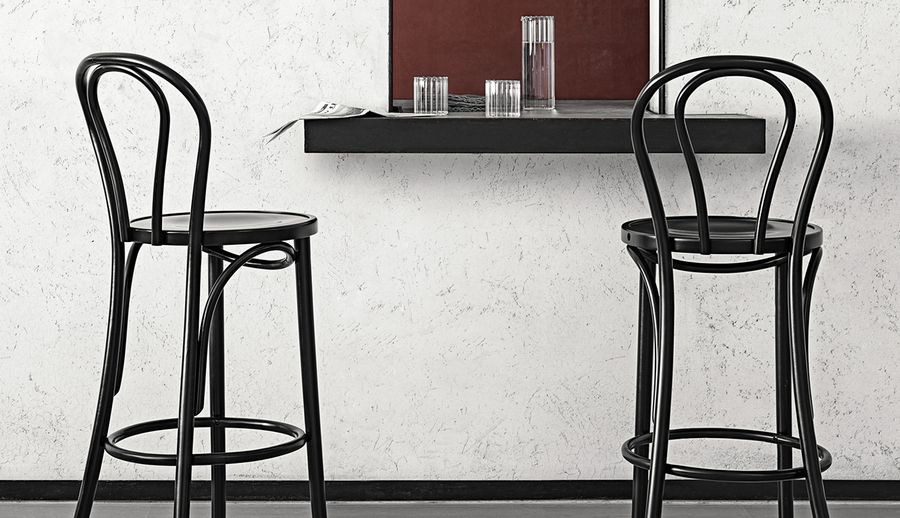 Барный стул N 18 от Gebruder Thonet Vienna