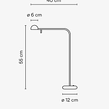 Настольная лампа Pin 1655 White от Vibia