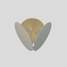 Бра Timeo A Embossed White / Burnished Brass от Masiero