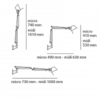 Бра Tolomeo Micro Wall от Artemide