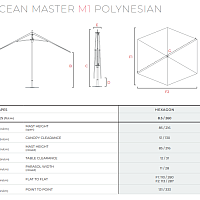 Уличный зонт Ocean Master M1 Polynesian от Tuuci