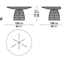 Стол Crinoline от Maxalto