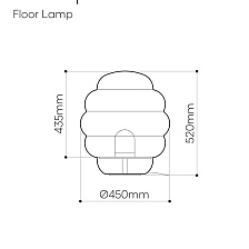 Торшер Blimp Floor lamp medium от Bomma