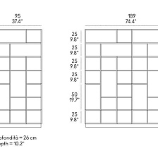 Стеллаж/библиотека Sudoku от Horm Casamania