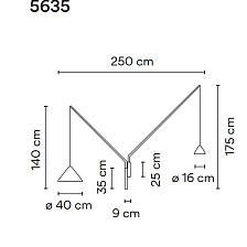 Настенный светильник North 5635 от Vibia