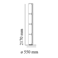 Торшер Noctambule 4 High Cylinder Big Base от Flos