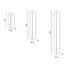 Бра Aare 120 H8 от De Castelli