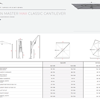 Уличный зонт Ocean Master MAX Classic Cantilever от Tuuci