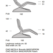 Шезлонг Ciao Nicola от Mascheroni