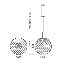 Подвесной светильник Balloton 350 от Olev