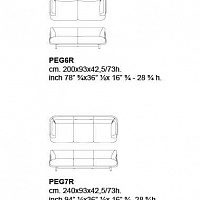 Диван Peg от Cappellini