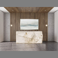 Стойка регистрации с подсветкой Polygonal Reception Desk RD-7600 от United Alabaster