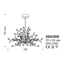 Люстра Rosetta от Italian Design Lighting (IDL)