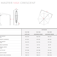 Уличный зонт Ocean Master MAX Crescent от Tuuci