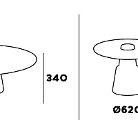 Журнальный столик Mill 62 от Tacchini