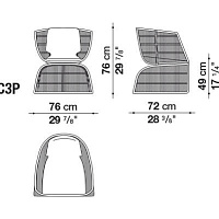 Уличное кресло Crinoline от Maxalto