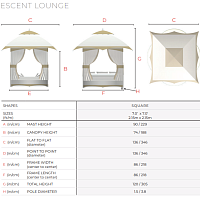 Уличная кровать Crescent Lounge от Tuuci