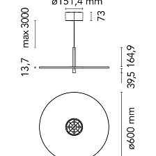 Подвесной светильник My Disc F1903009 от Flos