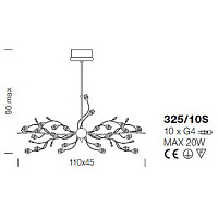 Люстра Rosetta от Italian Design Lighting (IDL)