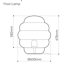 Торшер Blimp floor lamp large от Bomma