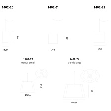 Подвесной светильник Tessuto Klub House 1402 от Penta