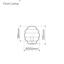 Торшер Blimp Floor lamp small от Bomma