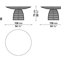 Стол Crinoline от Maxalto