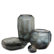 Ваза Cubistic Bowl 1654INGY Indigo/smokegrey от Guaxs