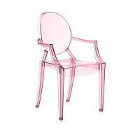 Стул Loulou Ghost Rosa от Kartell