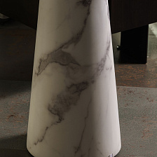 Журнальный столик Disc Marble Look White от Polspotten