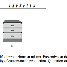 Прикроватная тумбочка Trebello от Mascheroni