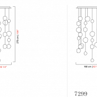 Потолочный светильник Hanami 7298/7299 от Barovier & Toso