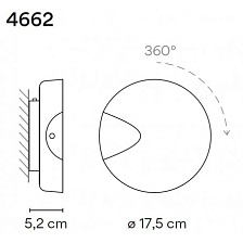 Бра Dots 4662 Green от Vibia