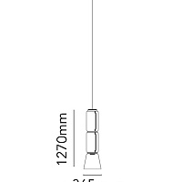 Подвесной светильник Noctambule 2 Low Cylinder Cone от Flos