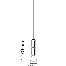 Подвесной светильник Noctambule 2 Low Cylinder Cone от Flos