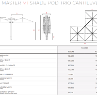 Уличный зонт Ocean Master M1 Shade Pod Cantilever от Tuuci