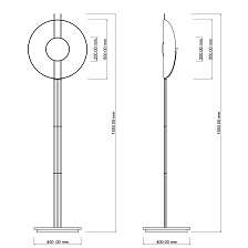 Торшер Leo G 30/ 50 Lampadaire от Ombre Portee