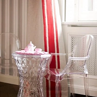 Стул Loulou Ghost Rosa от Kartell