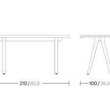 Стол High Table 8 Guests 210 Teak Legs от Kettal