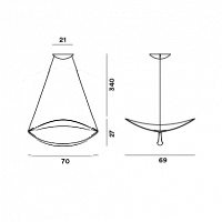 Подвесной светильник Plena от Foscarini