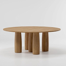 Уличный стол Teak Dining table ø165 / 8 Guest от Kettal