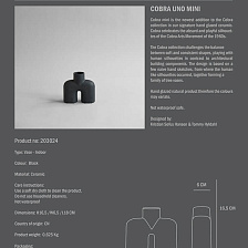 Ваза Cobra Uno Mini Coffee от 101 Copenhagen