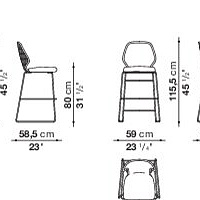 Уличный стул Crinoline от Maxalto