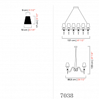 Люстра Domo Maryland 7037/7038 от Barovier & Toso