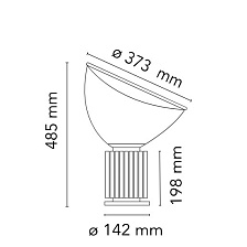 Настольная лампа Taccia Small Vetro F6604009 от Flos