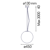 Подвесной светильник My Sphere от Flos