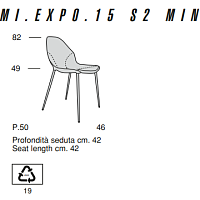 Стул Mi.Expo.15 S2 Min от Mascheroni