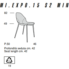 Стул Mi.Expo.15 S2 Min от Mascheroni