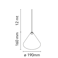 Подвесной светильник String Light Cone от Flos