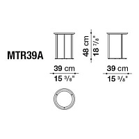 Журнальный столик Mera от B&B Italia